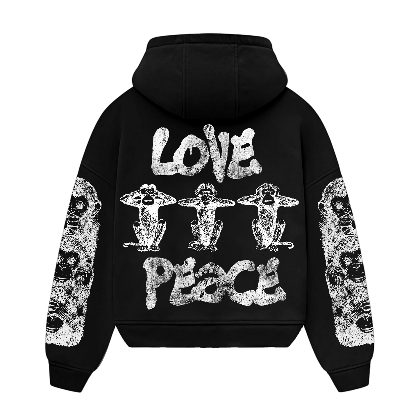 WaBi Zip Hoodie (Black)