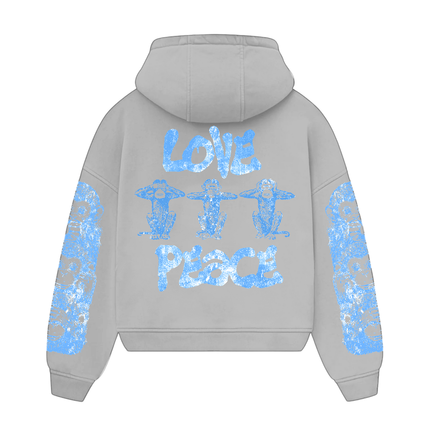 WaBi Pullover Hoodie (Grey)